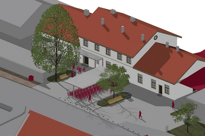 Bicykle sa daju odlozit na novom parkovisku v Leopoldove